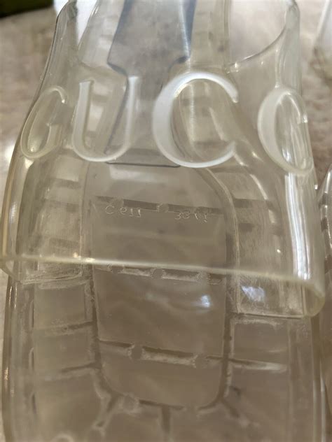 gucci transparent heels